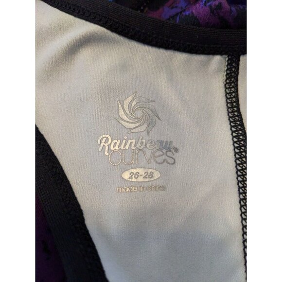 Rainbeau Curves Tunic Dress Womens Plus Size 26 28 Activewear Racerback Abstract - Picture 6 of 7